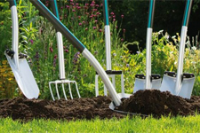 herramientas para el cuidado de su jarín