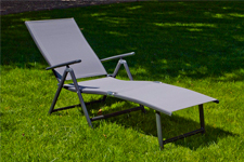 tumbonas con respaldo y reposa pies